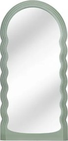 Oglinda de perete design modern Wave 160cm, verde salvie