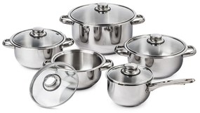 Set de oale din 10 piese 4Home Destiny, capace desticlă