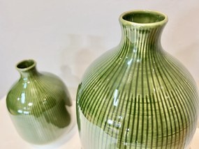 Set 48 Vaze Verzi Infinity Green (striatii 25 cm)