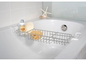 Tavă pentru cadă din inox Wenko Bringing, lungime 58,5 cm