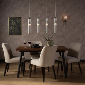 Lustra cu 3 pendule design modern ARIA titan periat