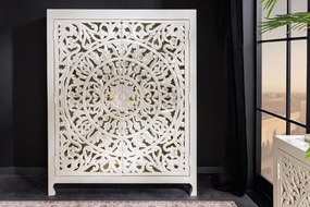 Comoda inalta design oriental MARRAKECH 140cm, alb