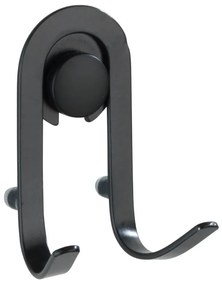 Set 2 cârlige de perete Wenko Classic Plus, negru