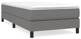 3120493 vidaXL Cadru de pat box spring, gri închis, 100x200 cm, textil