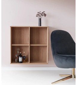Etajeră / bibliotecă de perete cu aspect de lemn de stejar Mistral 025