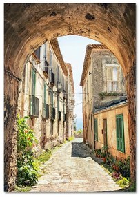 Tablou sticlă străzile italiene