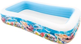 INTEX Piscină Center Family Pool, 305x183x56 cm, design marin