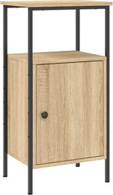 vidaXL Noptieră, stejar sonoma, 41x31x80 cm, lemn compozit