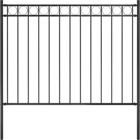 vidaXL Gard de grădină Assen oțel 1,7x1,2 m negru