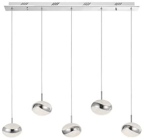Lustra cu 5 pendule LED design modern Delano