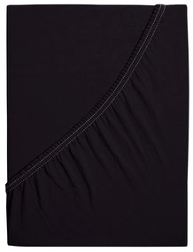 Cearșaf de pat jersey 4Home Ideal negru , 90 x 200 cm, 90 x 200 cm