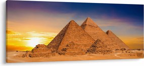 Tablou - Piremidele din Egipt (120x50 cm)