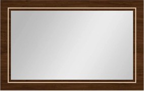 Oglindă lemn masiv nuc Devon 135x85cm Lucios