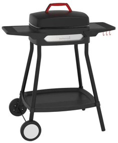 Barbecook BC-ELE-4000 Alexia 5111 grătar electric, masă laterală, roată, negru, 84x55x97cm