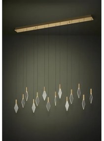 Lustră LED dimabilă pe cablu Eglo 390362 MIRADOR 14xLED/3,3W/230V auriu