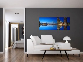 Tablou - Rotterdam nocturn (120x50 cm)