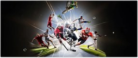 Tablou - Sportivii (120x50 cm)