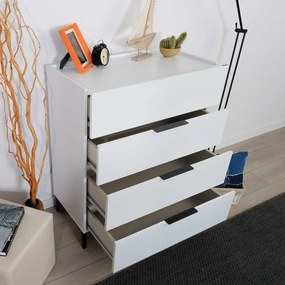 Dulap, Hanah Home, Sfn-1740-Dd-1, 80x104x44 cm, Alb