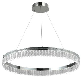 Candelabru cu cristale LED reglabil pe cablu THALIA LED/55W/230V 3000-6000K + telecomandă