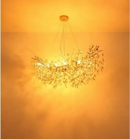 Globo 64138H4G - Candelabru suspendat pe cablu QUEENA 16xE14/40W/230V, finisaj auriu