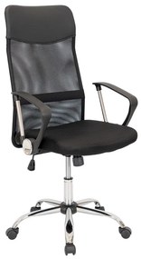 Scaun rotativ ergonomic de birou Fit, negru