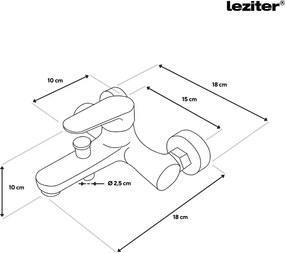 Evos robinet de umplere baie crom