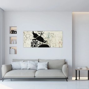 Tablou - Elefant deasupra solului (120x50 cm)