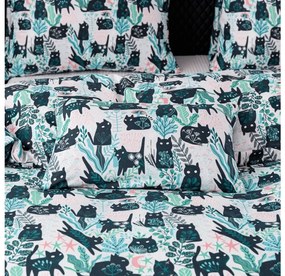 Lenjerie de pat din microfibra CREEPY CATS colorat Dimensiune lenjerie de pat: 70 x 90 cm | 140 x 200 cm