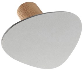 Cârlig gri deschis de montat pe perete din oțel Dot L Nupo – LIND DNA