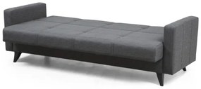 Canapea extensibilă KORFU, 3 locuri, gri închis