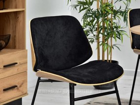 Scaun Jordan (stejar negru + negru). 1111083