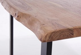 Consolă ARTUR 130x45x76 cm din lemn masiv de acacia și metal | Bizzotto