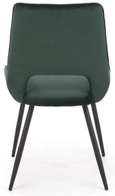 Scaun de bucaterie Thesia, verde/negru