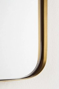 Oglinda patrata aurie din metal, 60x60 cm, Adhira Bizzotto