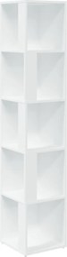 vidaXL Dulap de colț, alb, 33x33x164,5 cm, PAL