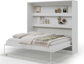 Pat rabatabil Devesto Horizontal Wall 160 alb, 200x160 cm – Alb
