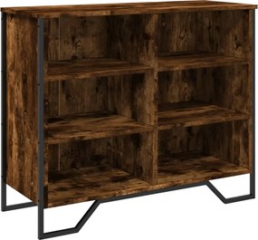 vidaXL Dulap, stejar fumuriu, 91x35,5x74,5 cm, lemn prelucrat