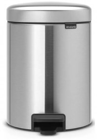Cos de gunoi cu pedala Brabantia NewIcon 649011, 5 L, Inchidere lina, Baza antiderapanta, Inox