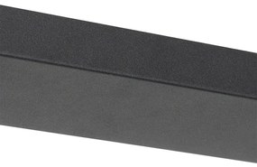 Lampă suspendată Art Deco neagră cu sticlă aurie ovală cu 3 lumini - Pallon