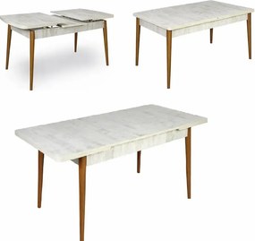 Resigilat:Masa extensibila Dining Homs bej maro 170 x 80 cm
