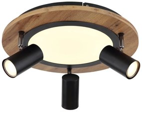 Plafoniera LED cu 3 spoturi directionabile design industrial Kassu 40cm