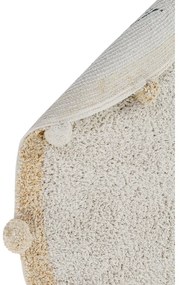 Covor pentru copii bej lavabil/țesut manual din bumbac ø120 cm Bubbly Honey – Lorena Canals