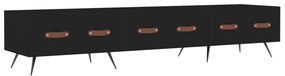 829125 vidaXL Dulap TV, negru, 150x36x30 cm, lemn prelucrat