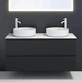 Lavoar pentru blat LJORDAL Ø 40 cm, oțel/alb - BATH DELUXE 06-040-16-01-00