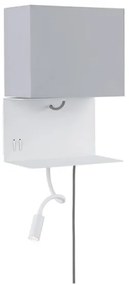 Paulmann 78913 - Aplica de perete MERANI 230V, LED/2,5W + 1xE27/40W cu port USB