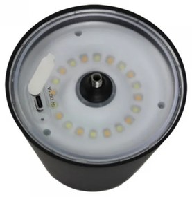 Lampă de birou Esperanza Miram ELD119K, 3W, 300 lm, LED, 2400 mAh, USB, 3 moduri, Negru