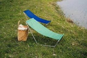 Sezlong pliabil de plaja SAND, verde