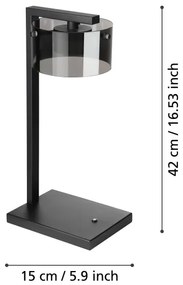 Lampă de masă LED dimabilă COPILLOS 1xLED/7,2W/230V Eglo 39877