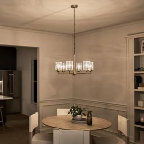 Lustră pe lanț Kichler KL-WINSLOW6-NBR WINSLOW 6xE27/60W/230V alamă