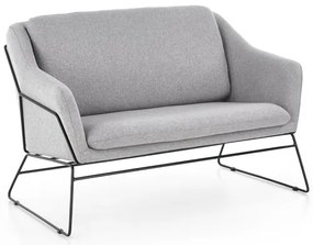 Fotoliu relaxare dublu gri deschis HAMAR 2 XL